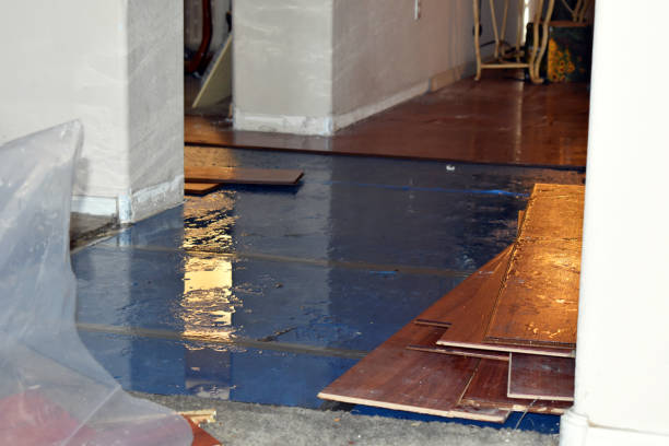 Professional Sewage Cleanup technician working in Crestline, OH